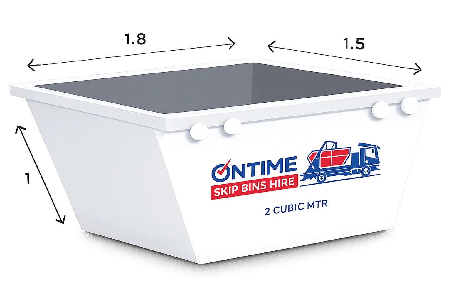 2m³ Skip Bin