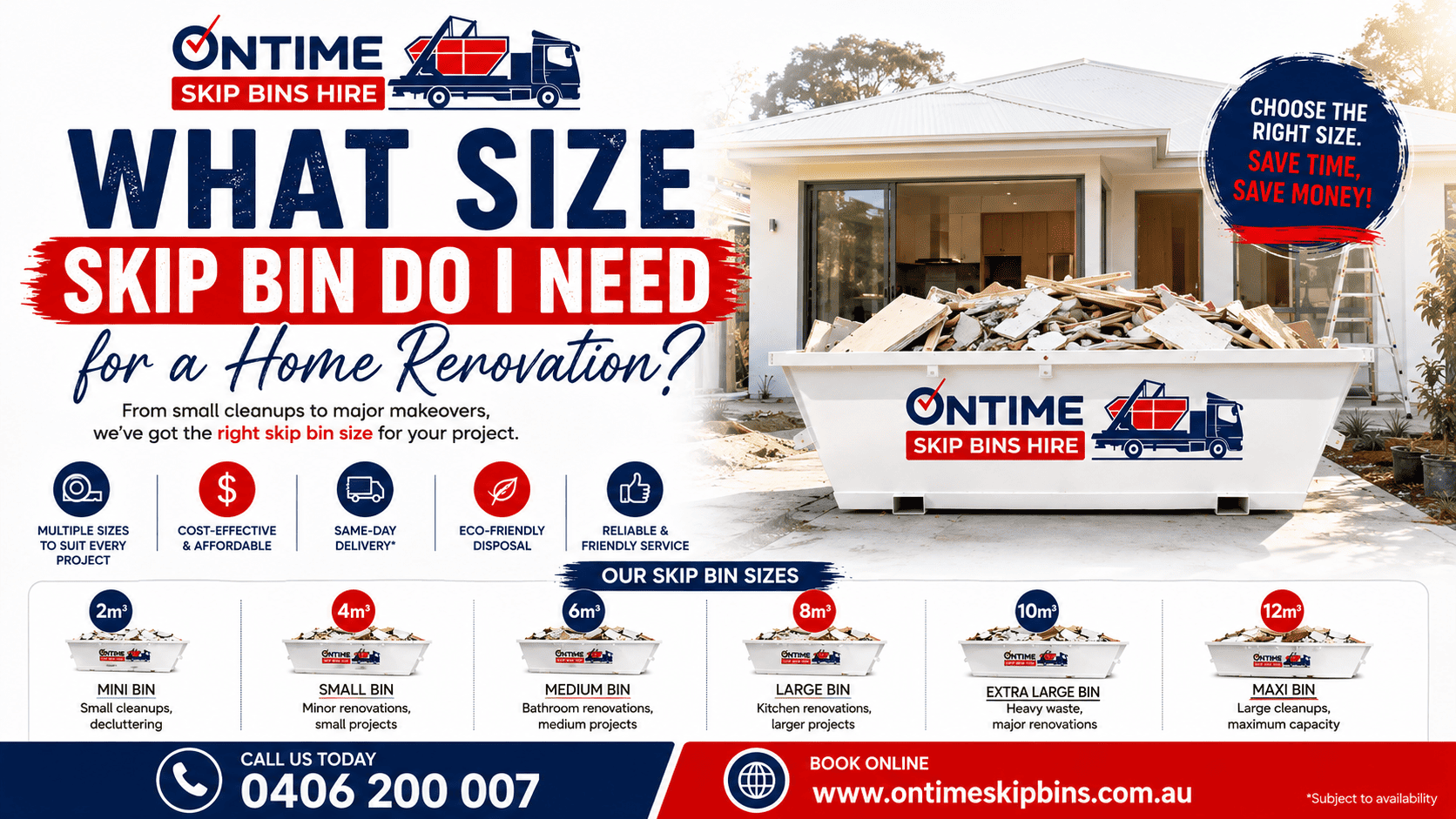 What size skip bin do I need for a home renovation