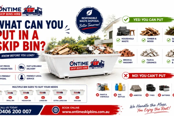 What can you put in a skip bin